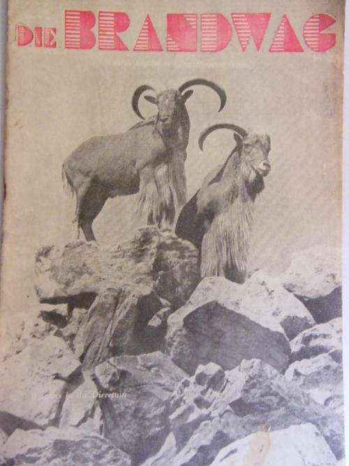 Die Brandwag Magazine 27 May 1938 Issue ` Wagters in die Dieretuin ` - as per photo
