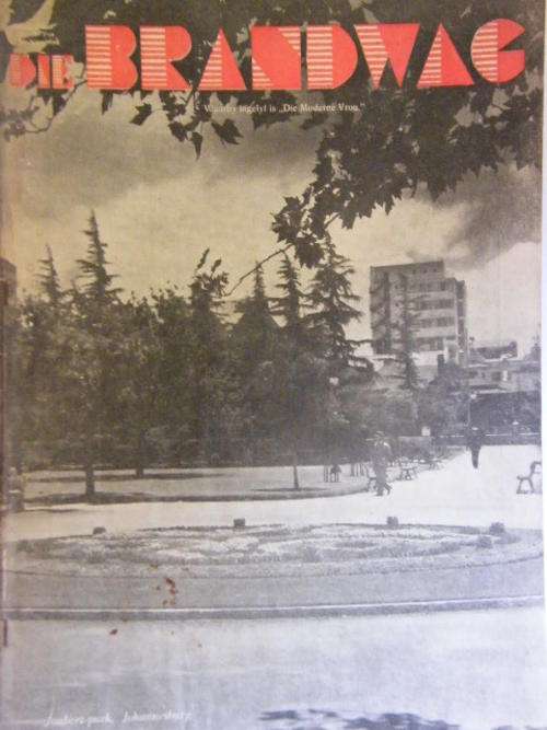Die Brandwag Magazine 11 February 1938 issue - Joubert-Park, Johannesburg Front page - as per photo