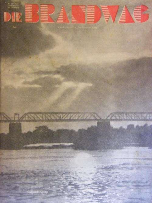 Die Brandwag Magazine 1 October 1937 " Sonsondergang " - as per photo