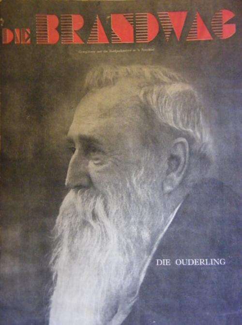 Die Brandwag Magazine 6 August 1937 Issue " Die Ouderling " - as per photo