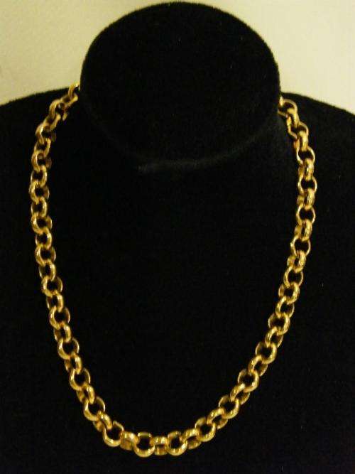 Very Heavy Gold Colour Chain - 129 grams - as per photo