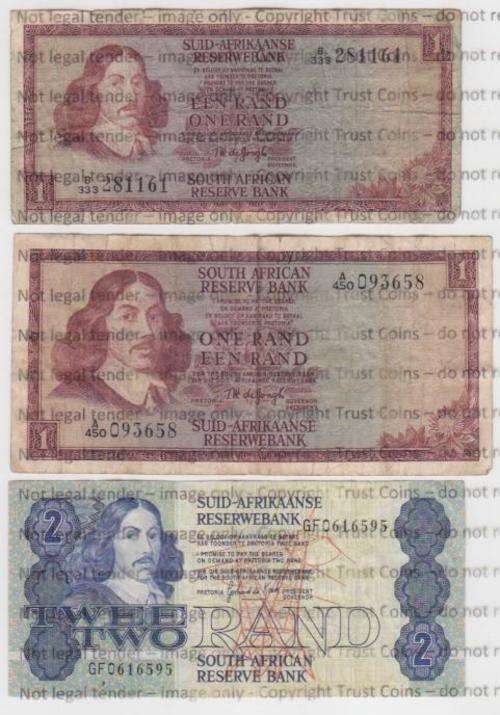Lot of 5 Old SA Notes - as per photo