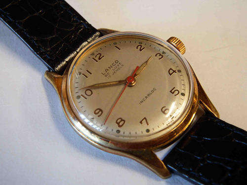 1950's Lanco manual wind mens dress watch - excellent condition