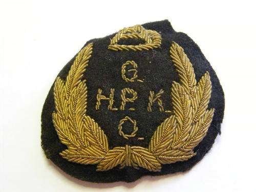 HPK GPO Bullion Wire Cap Badge - Scarce - as per photo