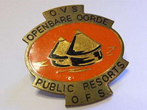 Scarce OVS Public Resorts Badge - Enameled - as per photo
