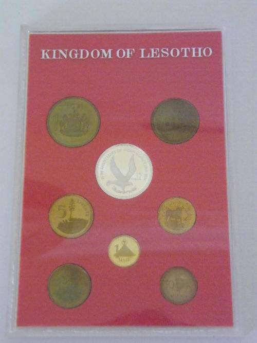Kingdom of Lesotho 1981 Coin Set in Slab - as per photo