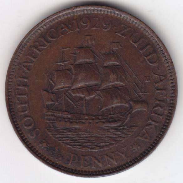1929 Half Penny EF - Scarce in this condition - as per photo
