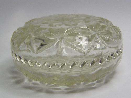 Vintage Glass Trinket Holder - 2 Piece - as per photo