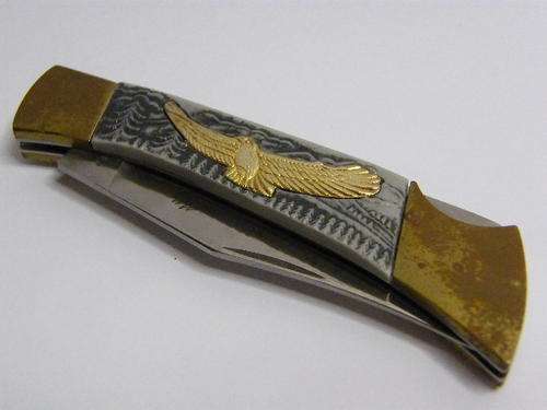 Pocket Knife with Eagle Design - as per photo