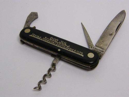 Vintage IRVIN and JOHNSON KNIFE - GOD JUL ( Merry Christmas ) made by E. Bonsmann, as per photo