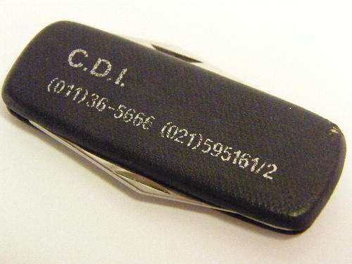 ACE Novelty Pocket Knife with C.D.I Advertisement - as per photo