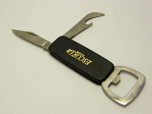 Vintage Bottle Opener with Knife advertising ESCORT NYLONS - as per photo