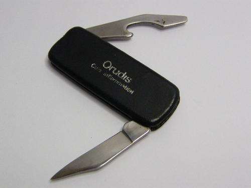 Vintage Pocket Knife and Opener advertising ORUDIS - as per photo