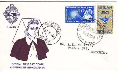 Pair of 1964 South Africa First Day Covers with SACC 247 and SACC 248 and 249, as per photo