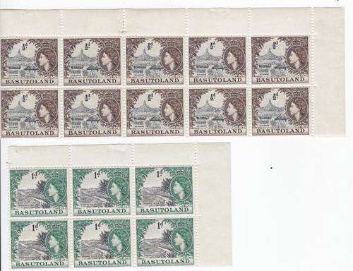 Lot of 50 Basutoland Mint Stamps - as per scan