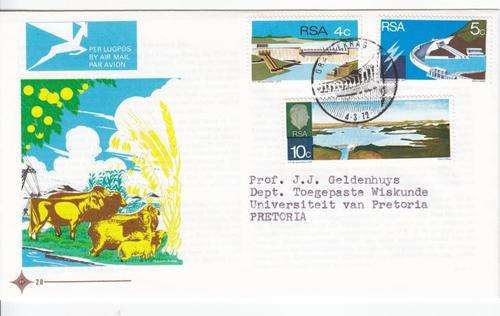 FDC no 20 - Set of 2 - One with Yellow Cattle and One with Orange Cattle - as per scan