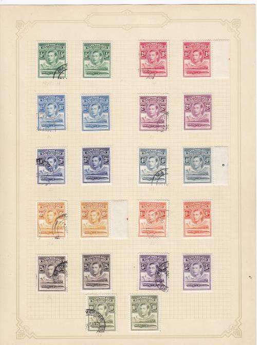 Basutoland 1938 Definitive Issue used plus Mint Set ( hinged ) as per photo