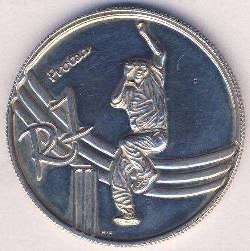 Protea Silver Rand UNC 2003 - Cricket - Only 447 Minted - as per photo