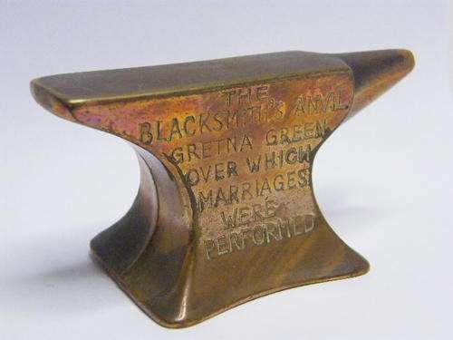 Miniature Copper Blacksmith Anvil - Nik Nax - as per photo