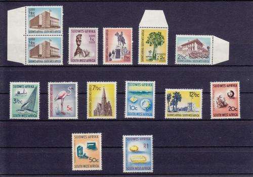 SWA - 14 Feb 1961 First Decimal definitive Issue - Mint hinged set - as per scan