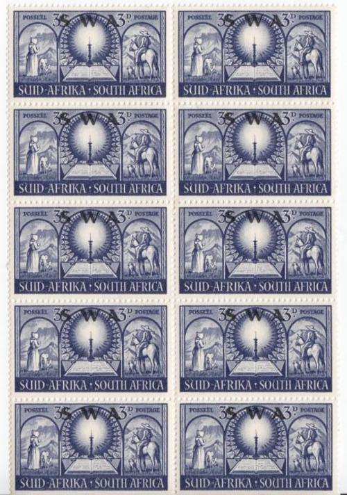 SWA - Block of 10 x SACC 171 Unhinged Mint - as per scan