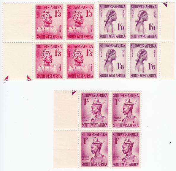 SWA - SACC 188 - 190 in Mint Blocks of 4  - CLOSING DOWN SALE