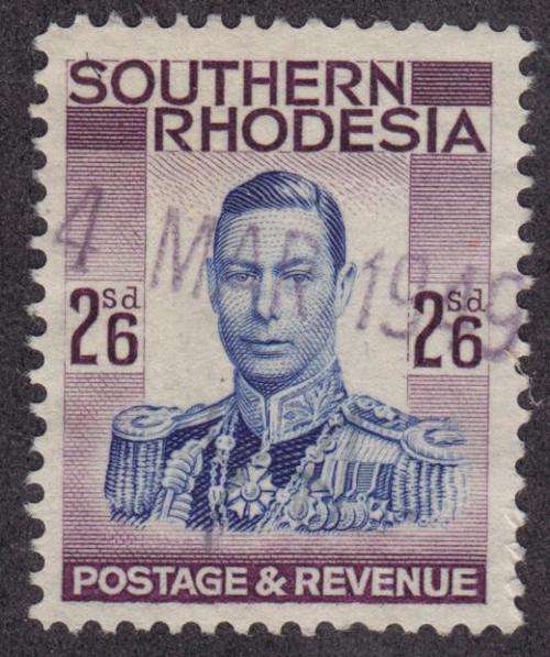 Southern Rhodesia SACC 90 2/6 Used - as per scan