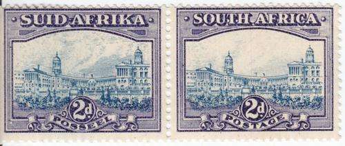 SA - 1938 Blue and Violet 2d Mint Pair - Not Hinged - as per scan