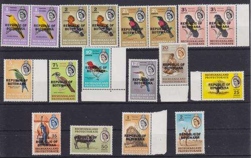 Botswana - Gibbons 206-219, 30 Sept 1966 - Unhinged Mint - as per scan