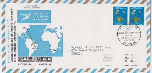 Flight Cover no 9 - 23 Feb 1969 - as per scan