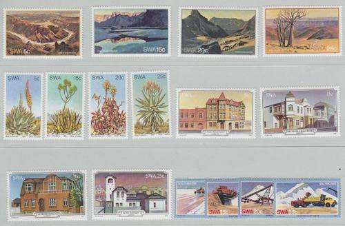 SWA - SACC 382 - 398 Mounted mint set unhinged plus used set - as per scan