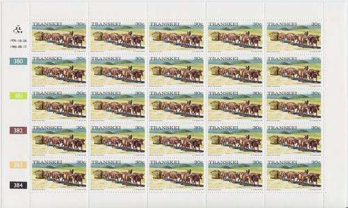 SACC 189 Full Sheets in mint and used - Sledge Transportation  - CLOSING DOWN SALE