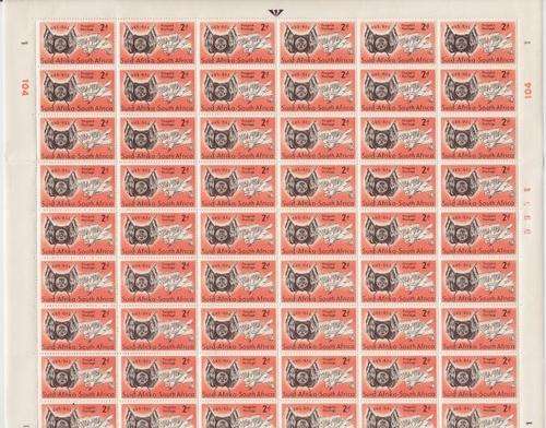 SACC 148 Full Mint Sheet with 120 Stamps - 1 - 104, as per scan