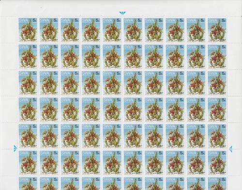 SWA - SACC 254bf Mint and Used Full Sheets with 100 Stamps each - as per scan