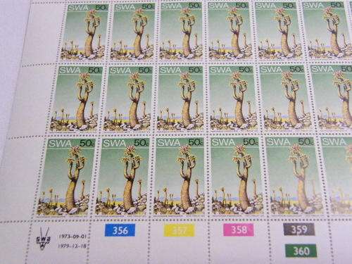 SWA - SACC 264bf - Full Sheet with 100 Mint Stamps - as per scan