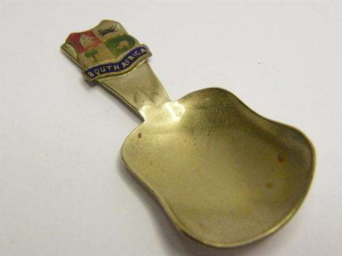 Caddy Spoon with South African Emblem - as per photo