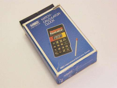 Vintage MBO Match - Calculator - Clock - as per photo