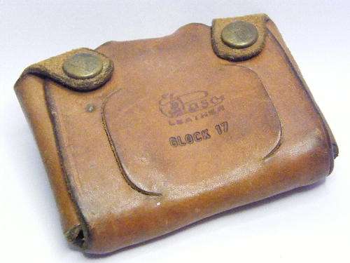 Glock 17 Leather Ammo Pouch - as per photo
