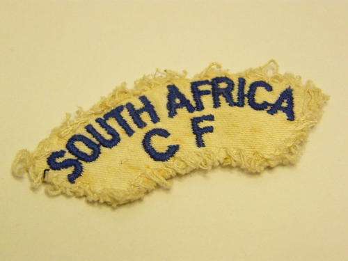 SA Navy Citizen Force Cloth Shoulder Title - Summer Uniform - as per photo