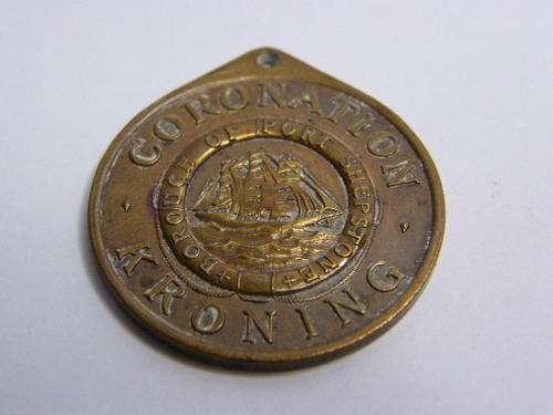 1953 Crowning of Queen Elizabeth 2 medallion - Borough of Port Shepstone - Scarce - as per photo