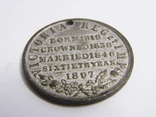 Victoria 1897 Lead Medallion - Scarce - as per photo