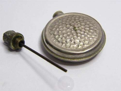 Small Perfume Bottle with Crown top - Vintage - as per photo