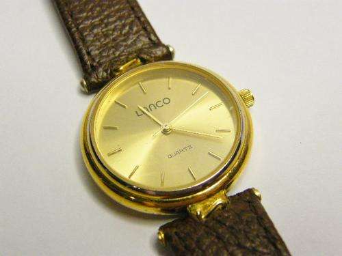 Lanco Mens Quartz watch with Leather Strap - Working - as per photo