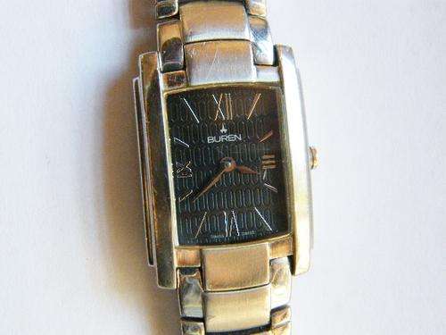 Buren Swiss Watch with Sapphire Crystal Glass - Excellent Working Condition - as per photo