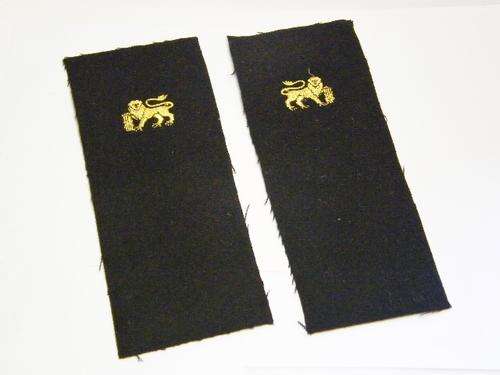 Pair of Bullion Navy Sleeve Badges - as per photo