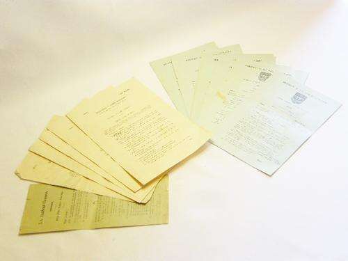 Set of 13 1909 Exam Papers - Cape of Good Hope Depatment of Education and University - as per photo