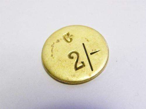 UNKNOWN 2 Shilling Token with " C " Catering Dept? - as per photo