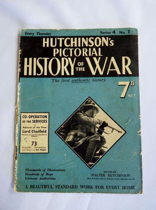 Hutchinson`s Pictorial History of the War - Series 4 No 1 - as per photo