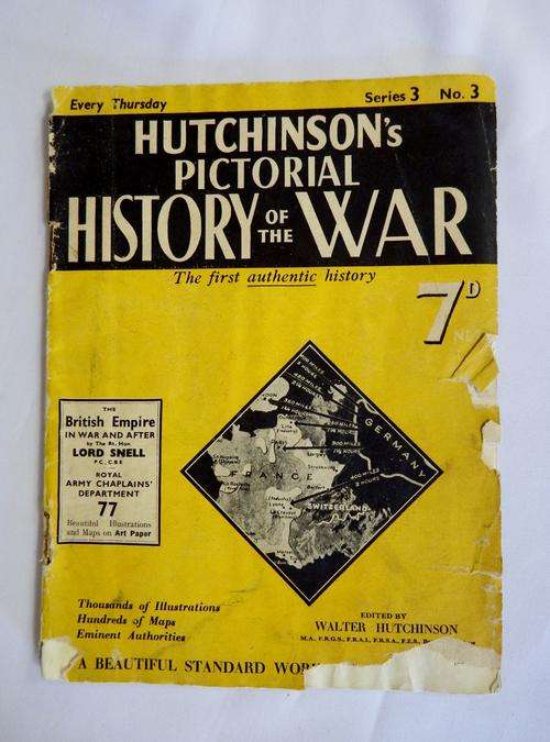 Hutchinson`s Pictorial History of the War - Series 3 No 3 - as per photo