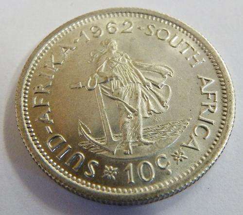 1962 RSA Ten cent - uncirculated - as per photo